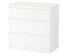 Ikea Kullen, Commode 3 tiroirs , Blanche