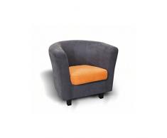tendencio Fauteuil Cabriolet Mario - Gris - Orange