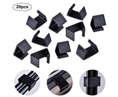 20 Meubles de Patio de PCS agrafes, Meubles de rotin de Sofa Agrafe des Attaches de Chaise pour Le Sofa sectionnel extérieur de Sofa