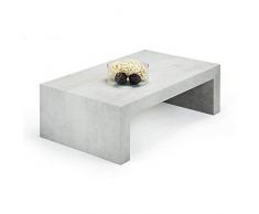 Mobili Fiver, Table Basse, First H30, Béton, 90 x 54 x 30 cm Mélaminé, Made in Italy