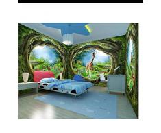 LFVGUIOP Murales 3D personnalisées, Temples de Montagne dItalie forêts Nature Salon canapé TV Mur Chambre Mur papier-1m2