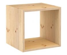 Europe & Nature DMC100.99 Étagère 1 Cube, Bois, Beige, 36,5 x 33 x 36,5 cm
