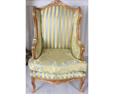Bergère baroque fauteuil à oreilles fauteuil Télé Fauteuil de cheminée antique Palazzo exclusif
