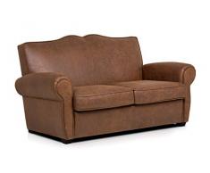 Confort24 Raul Canapé 2 Places Simili Cuir Industriel Vintage Décoration Maison Salon