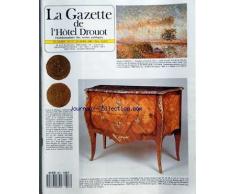 GAZETTE DE LHOTEL DROUOT (LA) [No 17] du 22/04/1988 - GUSTAVE LOISEAU - PEUPLIERS AU BORD DE LEURE - COMTE DE HAINAUT - GUILLAUME III - LINSENSE - COMMODE A FACADE GALBEE OUVRANT A 2 TIROIRS SANS TRAVERSE - ESTAMPILLEE DE M. CRIARD - EPOQUE LOUIS XV