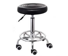 Banc De Laboratoire, Chaise De Travail Datelier/Petit Tabouret/Levage/Rotation/Tabouret De Beauté/Chaise De Caisse Enregistreuse, Base À Haute Résistance32x32x41-61CM (Color : Wheel Type)