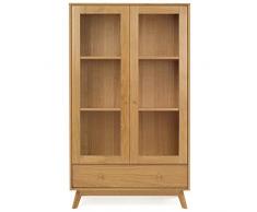 Paris Prix - Vitrine Design en Bois kensal 170cm Chêne