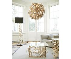 Table basse design en bois et plateau de verre Mathilde