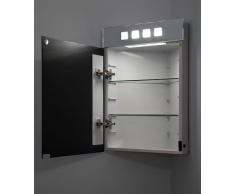 Miroir armoire d'angle Diego avec prise rasoir et capteur k147