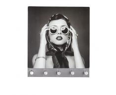Wenko 50403100 Penderie Murale Magnétique Retro Girl Dimensions 30x34 cm
