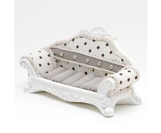 Présentoirs pour Bijoux Porte Bijoux bagues canapé Sofa à Pois Beige