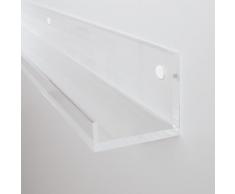 SIGEL GA110 Étagère transparente pour tableaux, 100 cm, acrylique transparent