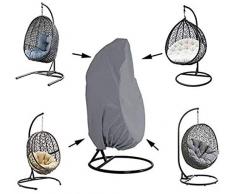 Patio Hanging Chair Cover, Egg Chair Cover with Durable Hem Cord, 210D Oxford, Egg Swing Chair Cover, Patio Swing Chair Cover-Individuel 74X45 Pouce