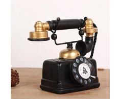 GYOU Art Statue créatif rétro téléphone décoration Style européen Salon décoration Armoire à vin bibliothèque Meuble TV. 16 cm * 18,5 cm