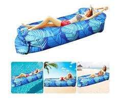 Bangcool Air Sofa Gonflable Lounger Hamac Gonflable avec canapé Portable Étanche Pliable et Résistant à lusure pour pour Camping en Bord de la Mer et Voyage en Plein Air Bouées
