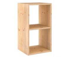 Europe & Nature Etagere 2 Cubes, Bois, 36.8 x 33 x 70.8 cm