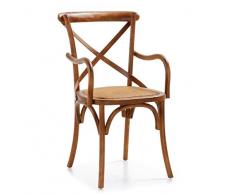 Hogar Decora Fauteuil Croix Colonial 50