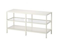 IKEA Asie Vittsjo TV Banc, Blanc, Verre