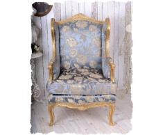 'Palazzo Fauteuil à Oreilles, Fauteuil, Baroque Fauteuil avec Coussin de Fauteuil, Fauteuil, accoudoir - "Louis Anti-Seize - Ambiance Royal de Style Rococo avec Joli Motif - Exclusivité Palazzo