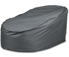 Happy People Bâche de Protection pour Fauteuil Soleil île Lounge en rotin Gris