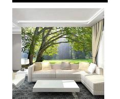 LFVGUIOP Murales 3D personnalisées, Temples de Montagne dItalie forêts Nature Salon canapé TV Mur Chambre Mur papier-1m2