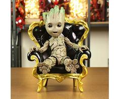 LIULL Avengers 4 Personnes sans Personnage Groot Action Character Modèle Jouets Amovible Décoratif PVC Matière Hauteur 26CM Dragon Chair Sofa