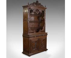 Armoire Breton Antique - Buffet français sculpté - Chêne - Fin 19ème siècle C.1880