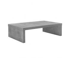 [en.casa] Table basse Effet béton Style moderne 110 x 70 cm
