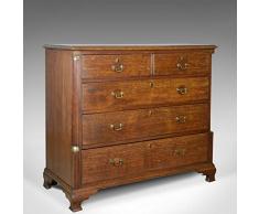 London Fine Antiquités Antique Commode, chêne, Anglais, géorgien, Colonne, Xviiie siècle C.1780