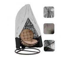 210D Patio Hanging Chair Cover, Large Swing Egg Chair Cover with Zipper Oxford, Waterproof Outdoor Chair Garden Cover, Oxford Outdoor Furniture Protector-232X203cm(91X80pouce)