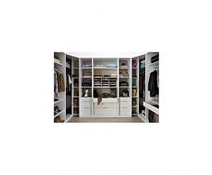 Armoire d'angle - Optimeo - Blanc - l 33 x P 98 x H 232 cm