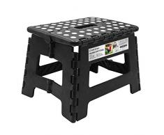 Heim&Elda Tabouret Pliable Plastique De Façon Panier Poids jusquà 150kg, 30 * 22 * 23cm