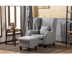 MCombo Fauteuil d'oreille en Bois Taille Unique