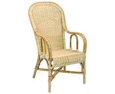 La Vannerie dAujourdhui Fauteuil Adulte en rotin Haut Dossier