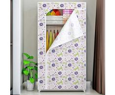 AGWa Bonnetière humidité Preuve en tissu renforcé Garde-robe Cadre en acier Armoire Combinaison Armoire,Fleur de lotus