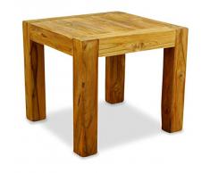 Livasia Table Basse en Teck | Petite Table en Bois | Table dappoint en Teck | Multicolore | Nature | Production Artisanale | Fabriqué à la Main | Origine : Java (Nature)