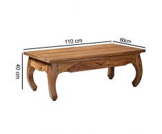 KS-Furniture Opium Table Basse en Bois Massif Sheesham 110 cm de Large