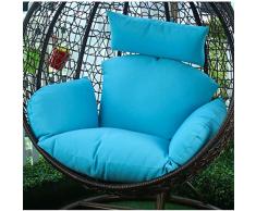 BLSTY en Plein Air Chaise Suspendue Hamac Coussin de Siege, Confort Soulager Lombalgie Coussins de Chaise pour Hanging Egg Chair Coussin de Dossier-B-Grand
