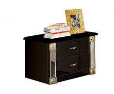 GUETTY LAQUÉ NOIR ET DORÉ CHAMBRE À COUCHER BAROQUE : Le Chevet