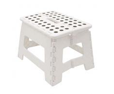 ZOLLNER tabouret pliant, blanc haut 22 cm (autres disponibles)