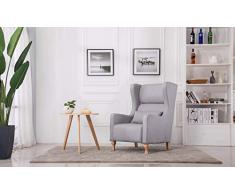 MCombo Fauteuil Oreille Tissu Taille Unique