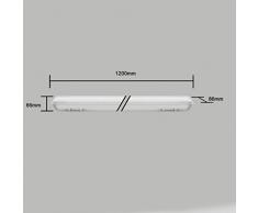 3x J&C® 120CM 36W Réglettes LED Etanche IP65 Eclairage Plafonniers LED Tube Extérieur Intérieur 3000LM, SMD2835, Lumière Blanc Naturel pour Garage et Salle de Bain