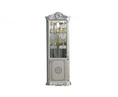 LIGNEMEUBLE Garbo LAQUÉ Blanc ET Argent Salle À Manger Baroque : La Vitrine Angle