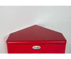 Tenzo 5203-028 Malibu Vitrine Dangle Panneau/MDF Rouge 50 x 39 x 143 cm