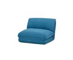 AmazonBasics - Fauteuil convertible, 78 x 82 x 58 cm, Bleu