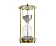 Dylandy Horloge sablée minimaliste Entrée Lux Décoration pour salon, TV, banc, bibliothèque, cérémonie, mariage, verre de sable 60 min