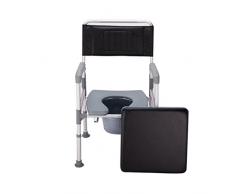 MyAou-commode Vieille Chaise de Cuvette des Toilettes Patient dâge Moyen Mobile Chaise daisance Pliante Portable