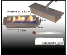 Cheminée Bio-Ethanol Modèle Diana Deluxe (Noir)