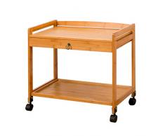 YULAN Chariot avec la Petite Table Basse Mobile de Stockage de tiroir, Le Coin de Sofa de Salon, Support de thé de Stockage de Restaurant (Color : A)