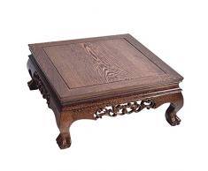 Salon Tables Table basse en bois massif table basse baie chinoise table en acajou tatami table basse table basse Tables basses (Color : Brown, Size : 40 * 40 * 22cm)